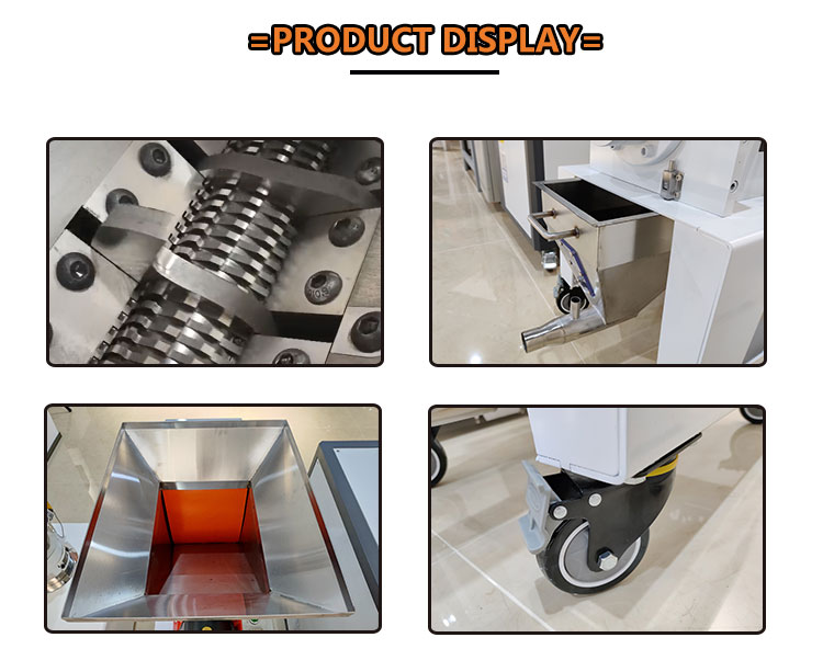 low speed crusher product display