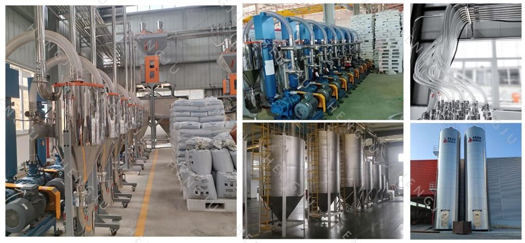 Application cases of outdoor silos and central conveying system