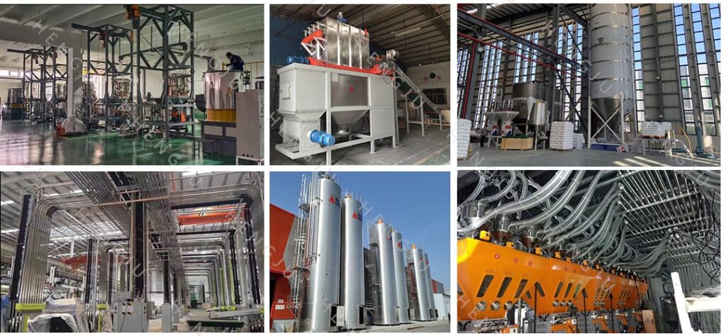 outdoor silos and central conveying system Application cases