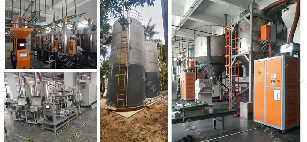 Plastic  granulation Saving Dehumidifying Drying System application