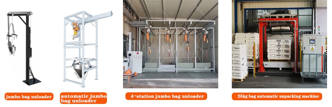 Automatic bulk bag discharger and big bag discharge systems