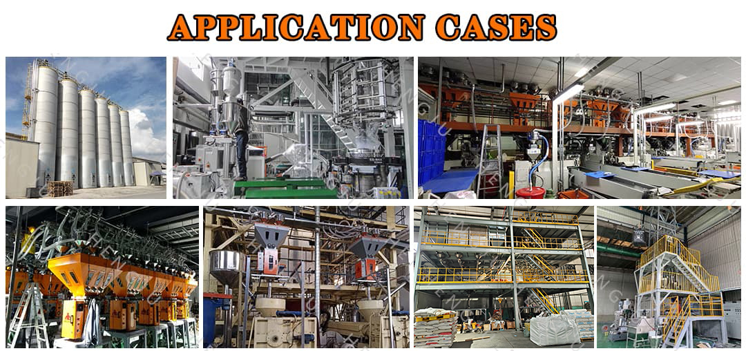 Application case of central conveying system in blown film industry