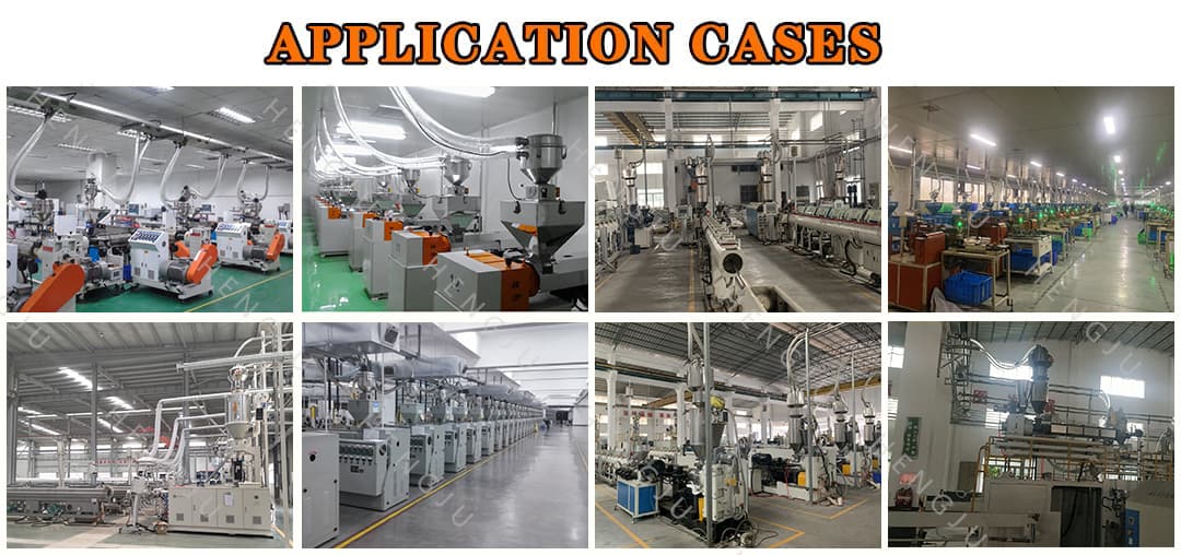 Application case of central conveying system in extrusion industry