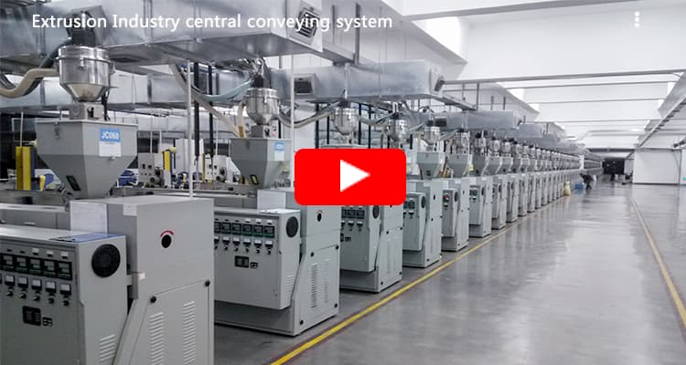Extrusion industry central conveying system