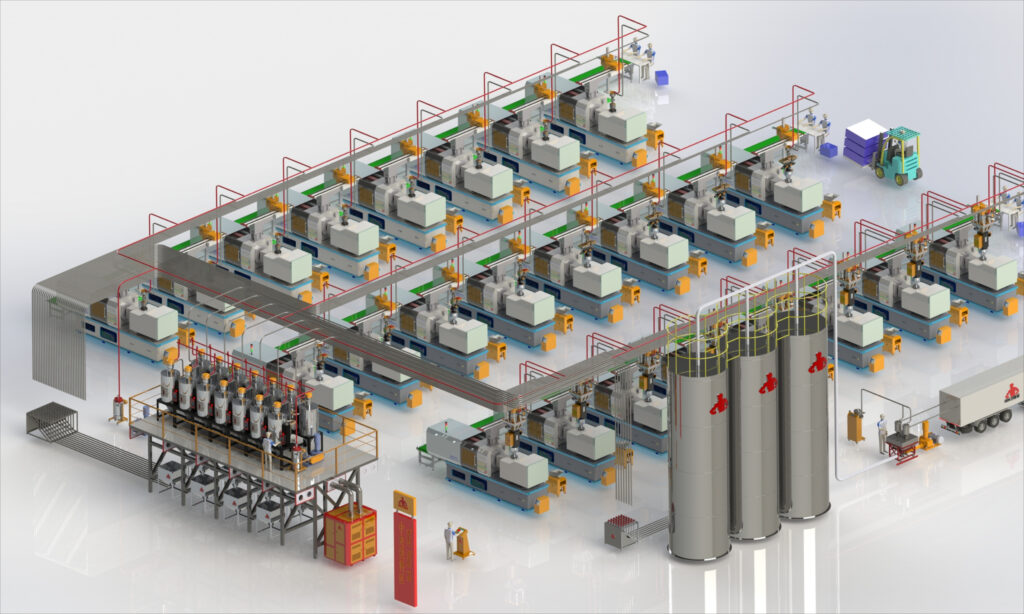 Central feeding system