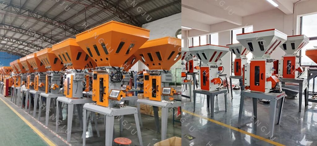 Central Conveying system gravimetric blender+ biodegradable materials 