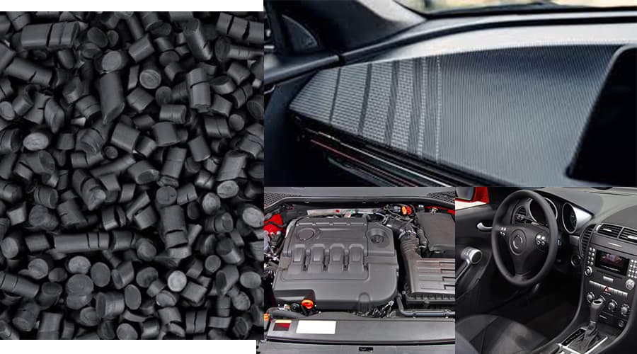 PPS plastic material production of new energy auto parts